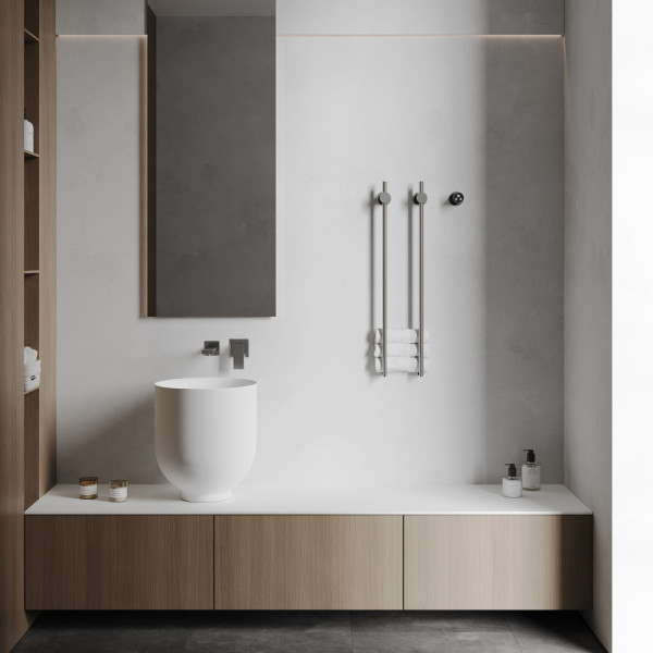 Полотенцесушитель электрический Abber Charme 345x800 хром (AH4002)