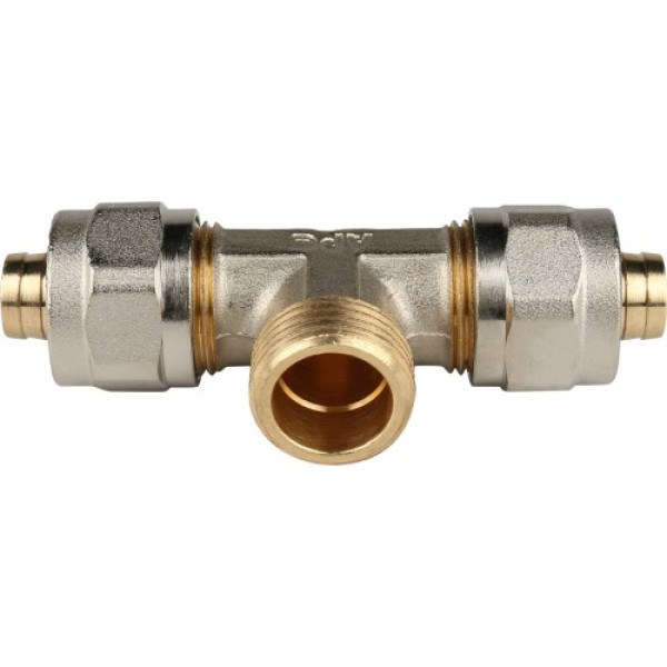 Тройник 16*1/2"Н*16 Stout (обжим) SFS-0011-001216 Тройник 16*1/2"Н*16 Stout (обжим) SFS-0011-001216