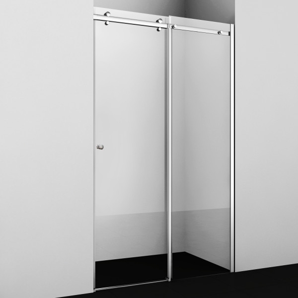 Душевая дверь WasserKraft Vils 120*200 стекло прозрачное, профиль хром (56R05) Душевая дверь WasserKraft Vils 120*200 стекло прозрачное, профиль хром (56R05)