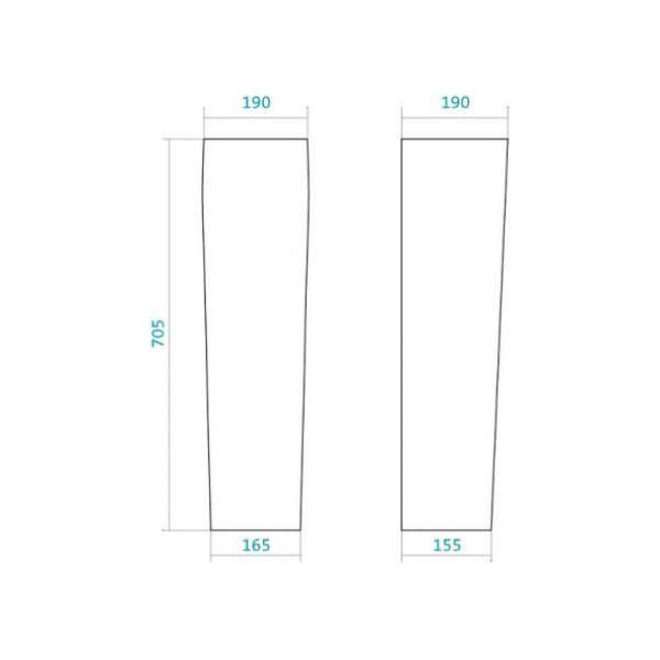 Пьедестал Santek Нео 190х190х705 (1WH302182) Пьедестал Santek Нео 190х190х705 (1WH302182)
