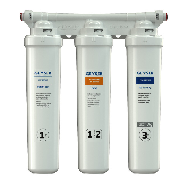 Фильтр под мойку Гейзер Оптима Старт (для умеренно жесткой воды, без крана) (11069)