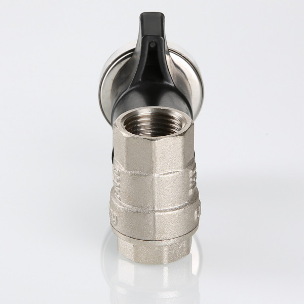 Кран 1/2" ВВ шаровый c термометром Valtec VT.808.N.04 Кран 1/2" ВВ шаровый c термометром Valtec VT.808.N.04