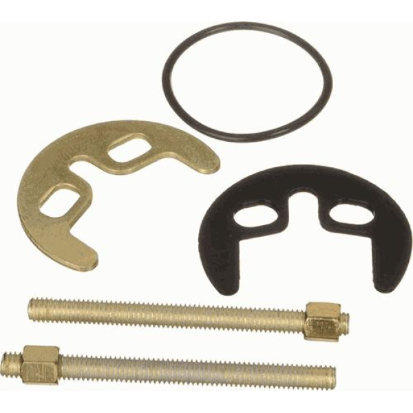 Крепеж к смесителю кухня Melodia 2 шпильки оц.ст. + гайки М6 латунь (MKP20763WP) (MKP20763WP)