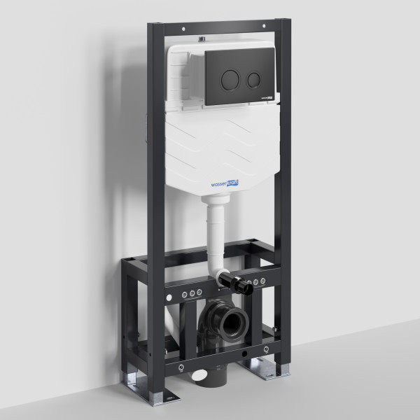 Инсталляция для унитаза WasserKRAFT Dill с клавишей смыва черная матовая (61TLT.010.ME.MB01)