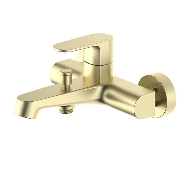 Смеситель для ванны и душа Aquatek Оберон шлифованное золото (AQ1240BG) Смеситель для ванны и душа Aquatek Оберон шлифованное золото (AQ1240BG)