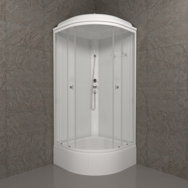 Душевая кабинаTriton Ультра 90x90 стекло прозрачное, профиль белый (DK321)