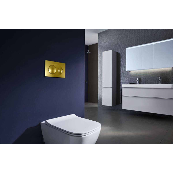 Клавиша смывная для инсталляции Azario двойная, золото глянец (AZ-8200-0014)