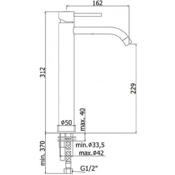 Смеситель для раковины Paffoni Light белый (LIG081BO)
