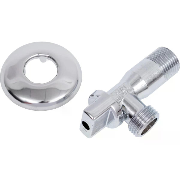 Кран угловой 1/2" шаровый для смесителя Giacomini (хром) (GIA R613X003)