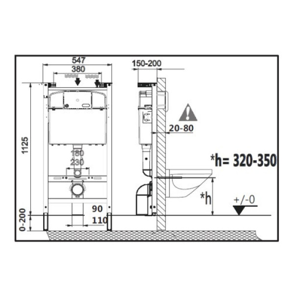 Комплект инсталляция с унитазом Roca Debba Round Pack c унитазом Rimless c сиденьеv Supralit без клавиши (7.8931.0.498.0)