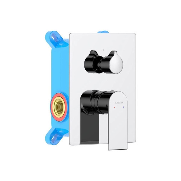 Смеситель для ванны и душа Aquatek Лира хром (AQ1446CR)