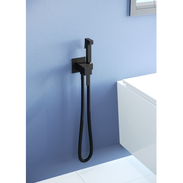 Смеситель с гигиеническим душем RGW Shower Panels черный (581408212-04) Смеситель с гигиеническим душем RGW Shower Panels черный (581408212-04)