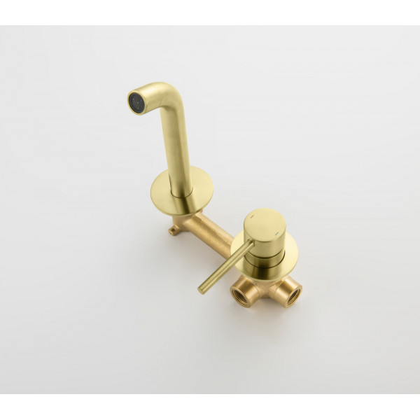 Смеситель для раковины Timo Saona золото матовое (2372/17SM) Смеситель для раковины Timo Saona золото матовое (2372/17SM)