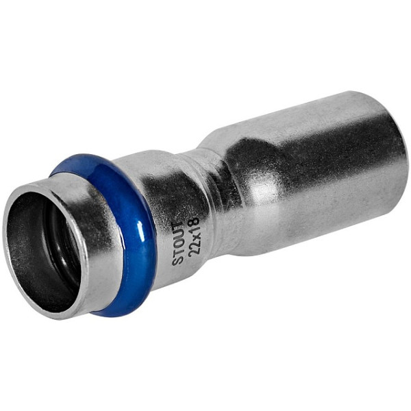 Муфта 22х18 однораструбная Stout SSS-2020 НПр-ВПр (нерж.ст., пресс) SSS-2020-002218 Муфта 22х18 однораструбная Stout SSS-2020 НПр-ВПр (нерж.ст., пресс) SSS-2020-002218