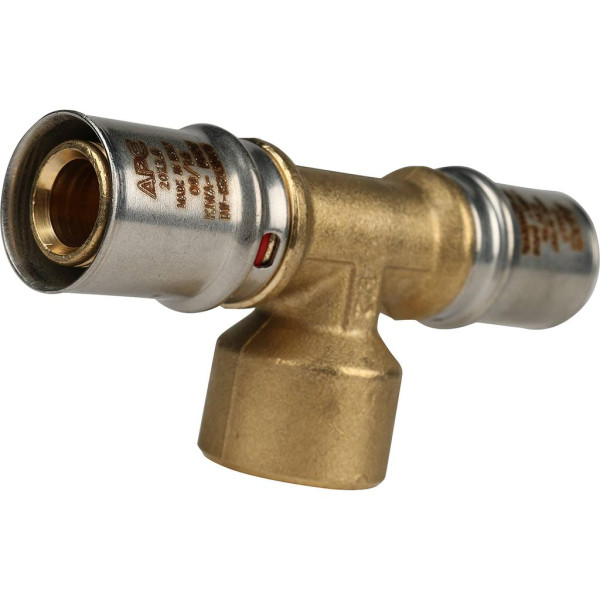 Тройник 20x1/2"Вx20 Stout (пресс) (SFP-0007-001220)