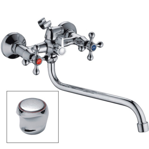 Смеситель для ванны и душа Ledeme с душевым гарнитуром (L2317)