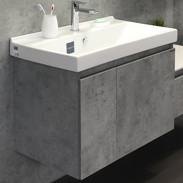 Тумба подвесная с раковиной Comforty Осло 800x450x630 дуб светлый (00-00000836)