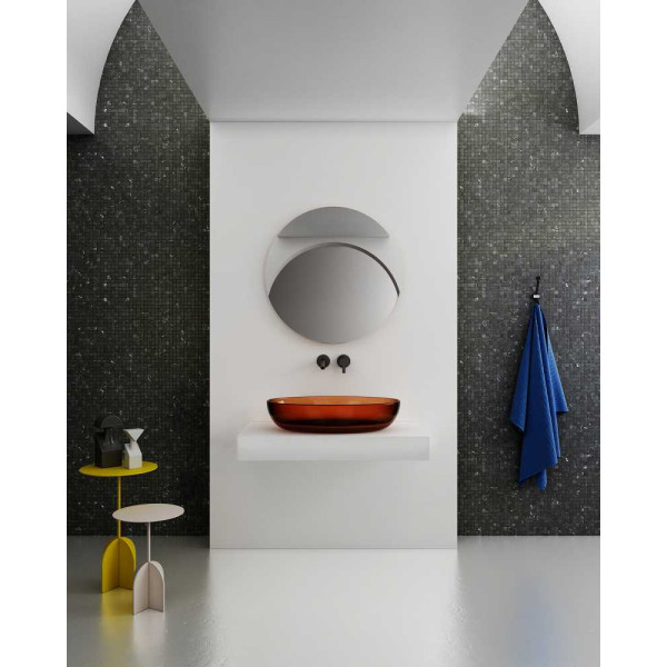 Раковина накладная ABBER Kristall 60x40 коричневая (AT2801Opal) Раковина накладная ABBER Kristall 60x40 коричневая (AT2801Opal)