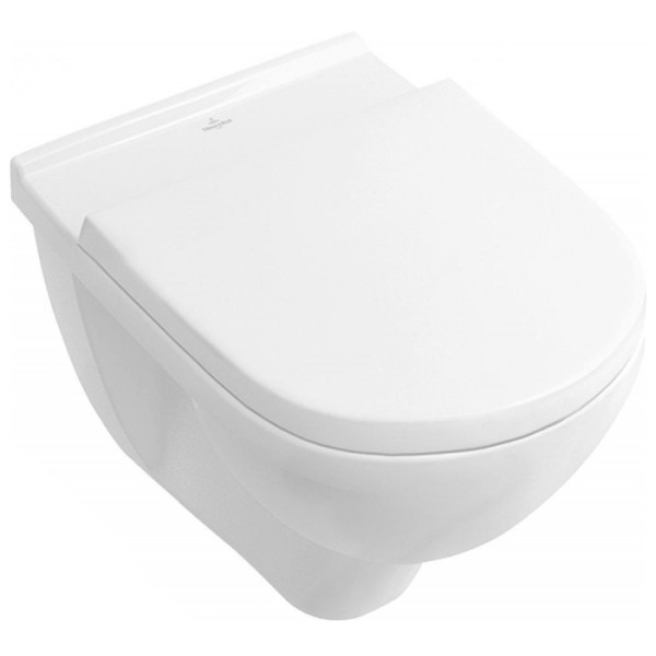 Унитаз подвесной Villeroy & Boch O.Novo Rimless 360х560х350 с сидением soft-close (5660HR01) Унитаз подвесной Villeroy & Boch O.Novo Rimless 360х560х350 с сидением soft-close (5660HR01)