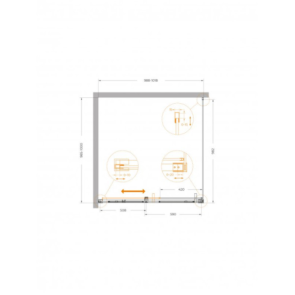 Душевой уголок Cezares Plane 100x100x195 стекло прозрачное, профиль хром (PLANE-A-1-100-C-CR) Душевой уголок Cezares Plane 100x100x195 стекло прозрачное, профиль хром (PLANE-A-1-100-C-CR)