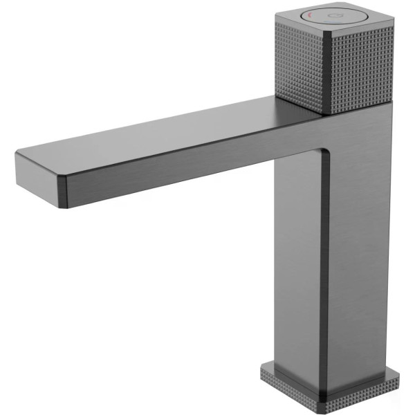 Смеситель для раковины Boheme QUAD GM (графит) (159-GM)