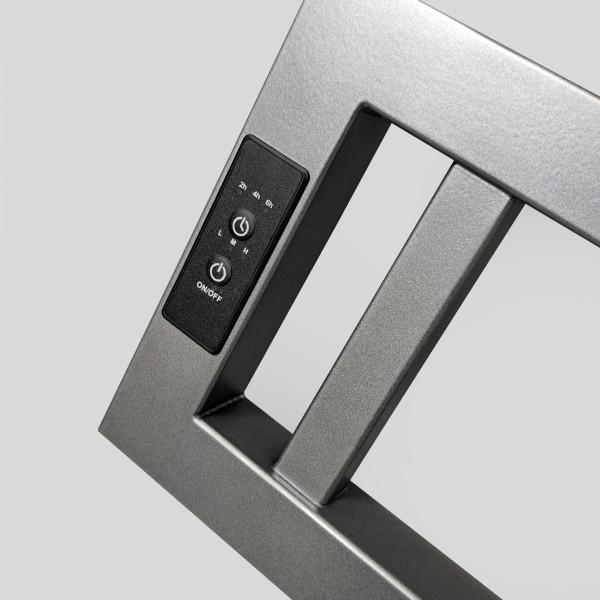 Полотенцесушитель электрический Indigo Muza 400x500 таймер, скрыт.провод справа, Graphite Metallic (DGM40-50GFMRt) Полотенцесушитель электрический Indigo Muza 400x500 таймер, скрыт.провод справа, Graphite Metallic (DGM40-50GFMRt)