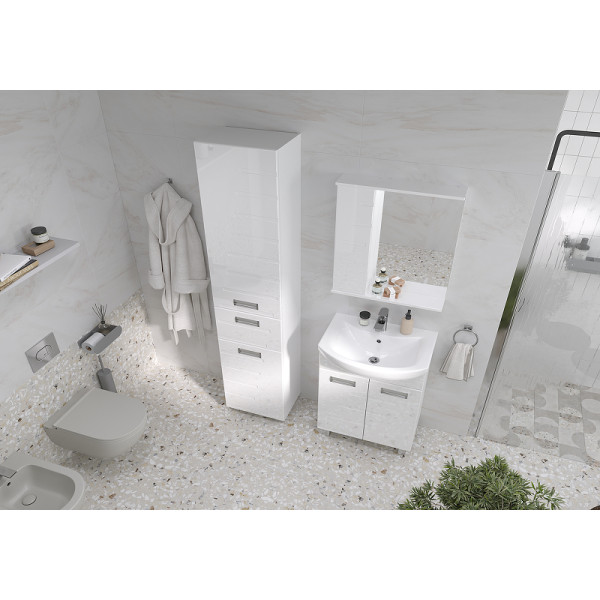 Тумба напольная Volna Joli 660x800 белая (tnJOLI70.2D-01) Тумба напольная Volna Joli 660x800 белая (tnJOLI70.2D-01)