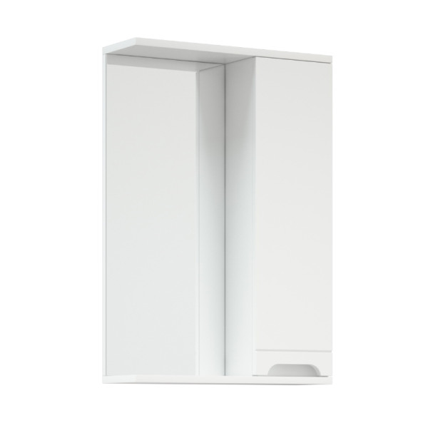 Шкаф зеркальный Melodia Омега 50 белый (MFR80006WT)