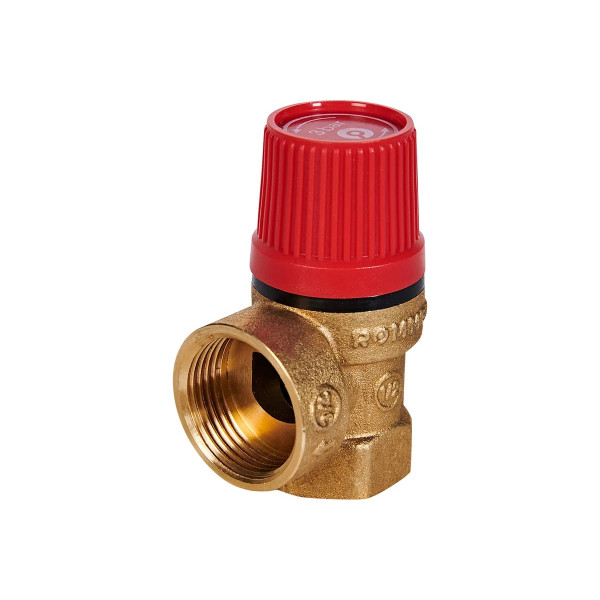 Клапан предохранительный с манометром 1/2"х3/4"ВВ 3 бар Rommer для отопления (латунь) (RVS-0002-003015) Клапан предохранительный с манометром 1/2"х3/4"ВВ 3 бар Rommer для отопления (латунь) (RVS-0002-003015)