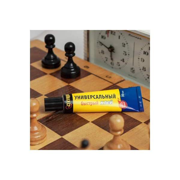 Клей Быстый универсальный Секунда 30 мл. (шоу-бокс) (403-197) Клей Быстый универсальный Секунда 30 мл. (шоу-бокс) (403-197)