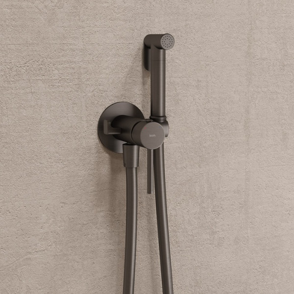 Смеситель с гигиеническим душем Iddis Axes графит матовый (005GMR0i08) Смеситель с гигиеническим душем Iddis Axes графит матовый (005GMR0i08)