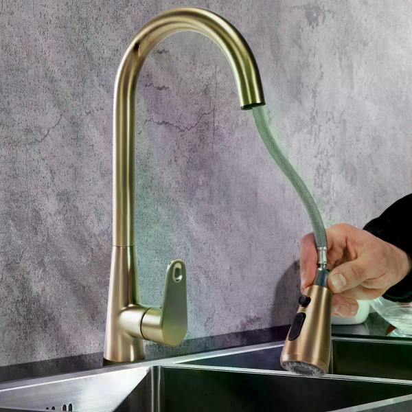 Смеситель для кухни Rea Mild Золото (REA-B4802)