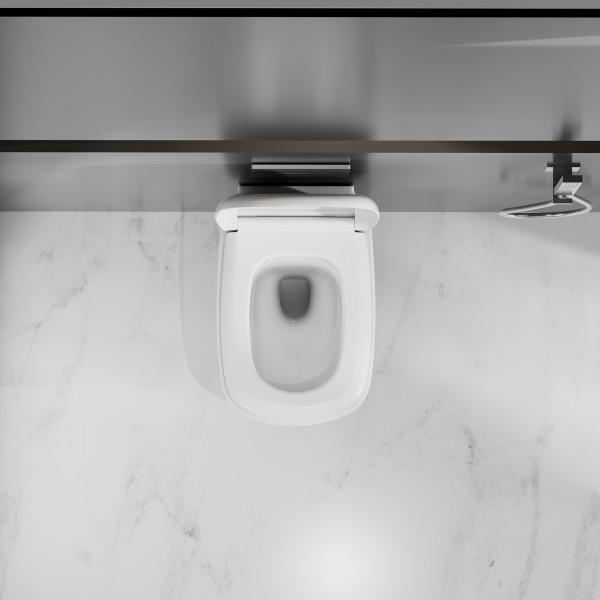 Унитаз подвесной Abber Bequem 360x520x350 белый (AC1217) Унитаз подвесной Abber Bequem 360x520x350 белый (AC1217)