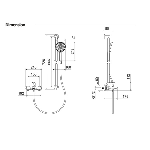 Смеситель для ванны и душа Aquatek Лугано золото шлифованное (AQ1748BG) Смеситель для ванны и душа Aquatek Лугано золото шлифованное (AQ1748BG)