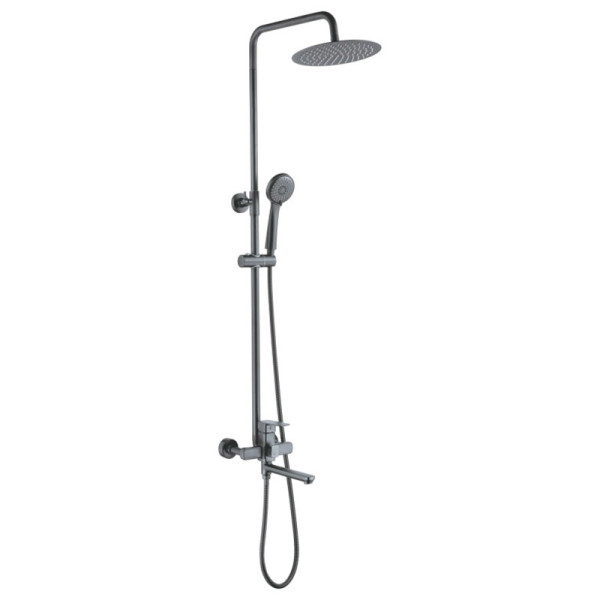 Душевая система Ledeme оружейная сталь (L2480D)