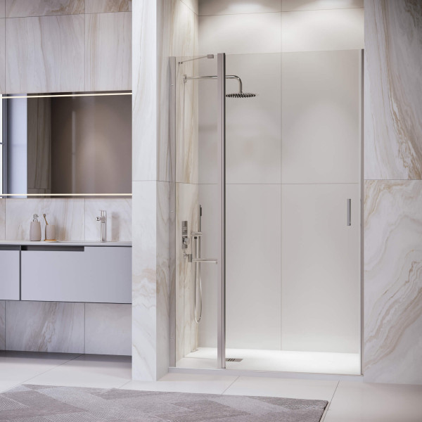 Душевая дверь RGW LE-004 100x195 стекло прозрачное, профиль хром (35120410-11)