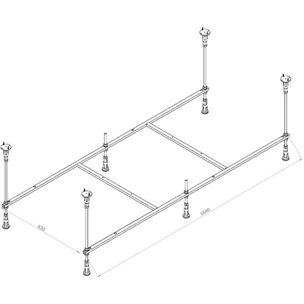 Каркас для ванны AM.PM X-Joy 170х75 (W94A-170-075W-R)