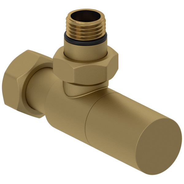 Вентиль Сунержа угловой (цилиндр) 1/2"Нx3/4"НГ матовое золото (032-1400-1234)