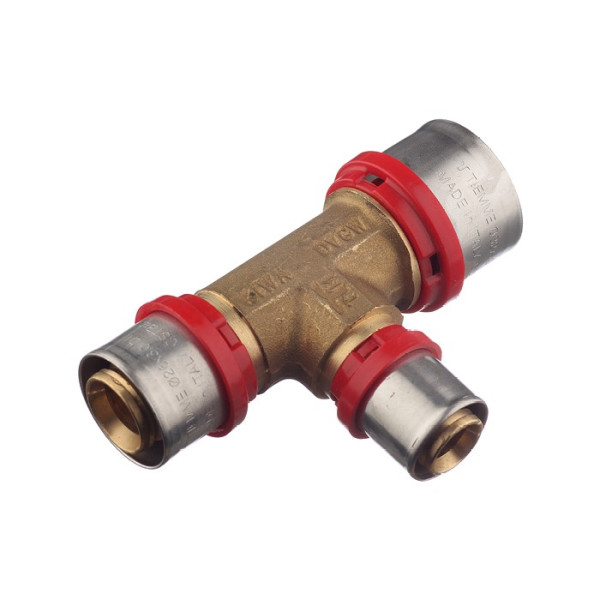 Тройник Tiemme 32х20х26 латунь (пресс) (1650136 / 1657G322026CZ) Тройник Tiemme 32х20х26 латунь (пресс) (1650136 / 1657G322026CZ)