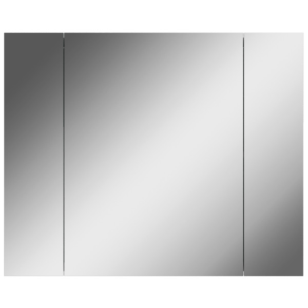 Шкаф зеркальный Норма 85 3 двери Айсберг Домино (DA1642HZ)