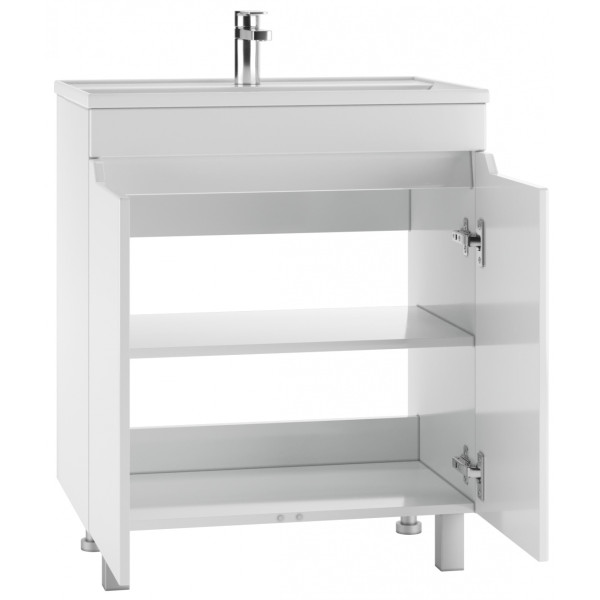 Тумба под умывальник Фостер 70 Мечта без ящика Айсберг Домино (DM2323T)