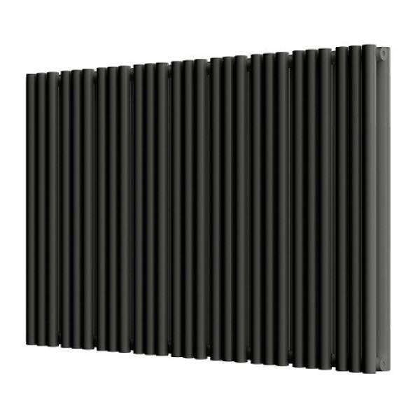 Радиатор стальной Empatiko боковое подключение, угольный черный (Takt S2-712-500 Coal Black)