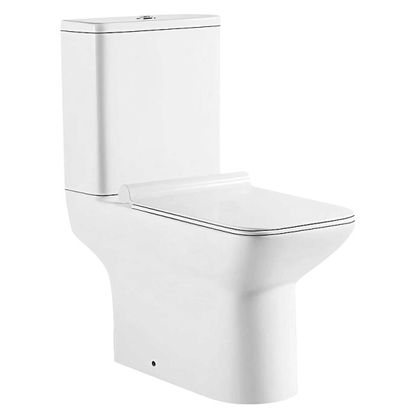 Унитаз напольный Azario Glory с сиденьем с микролифтом белый (AZ-49)