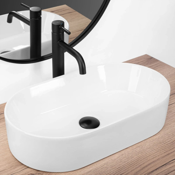 Раковина накладная REA Layla 53x30x11,5 белая (REA-U9108)