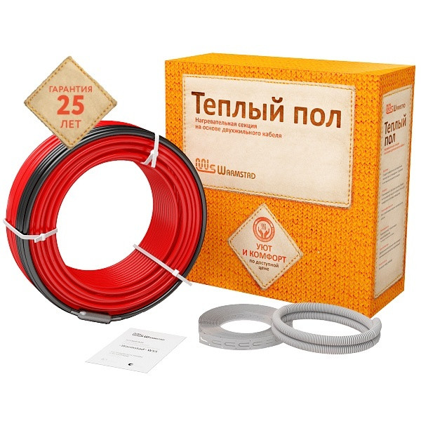 Теплый пол Warmstad 126,0 м/1890 Вт на основе нагревательного кабеля Warmstad WSS 10,5-12,6м2 (2208349) Теплый пол Warmstad 126,0 м/1890 Вт на основе нагревательного кабеля Warmstad WSS 10,5-12,6м2 (2208349)