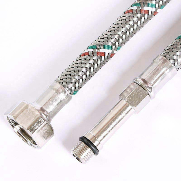 Подводка гибкая для смесителя Uni-Fitt 1200 мм 1/2"*МL10х1 удл. штуцер DN 8 оплётка из нерж. стали (503S2812) Подводка гибкая для смесителя Uni-Fitt 1200 мм 1/2"*МL10х1 удл. штуцер DN 8 оплётка из нерж. стали (503S2812)