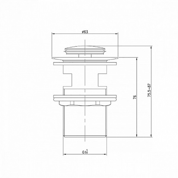 Донный клапан Iddis Cloud золотой (CLOG000i88) Донный клапан Iddis Cloud золотой (CLOG000i88)
