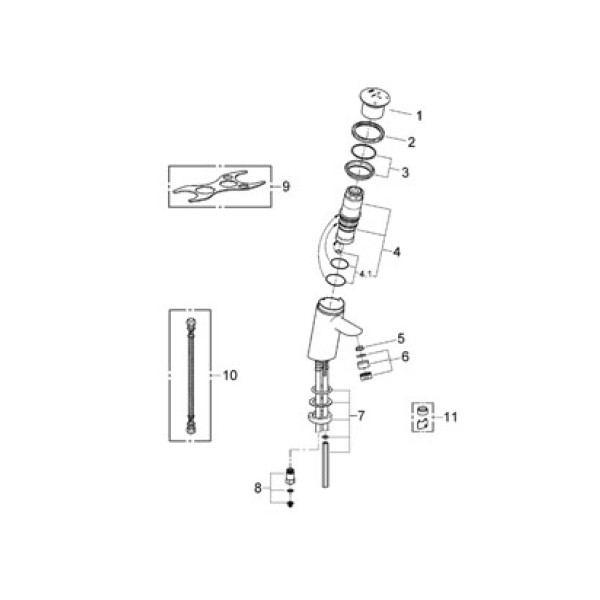 Смеситель для раковины Grohe Contromix Public (36109000)