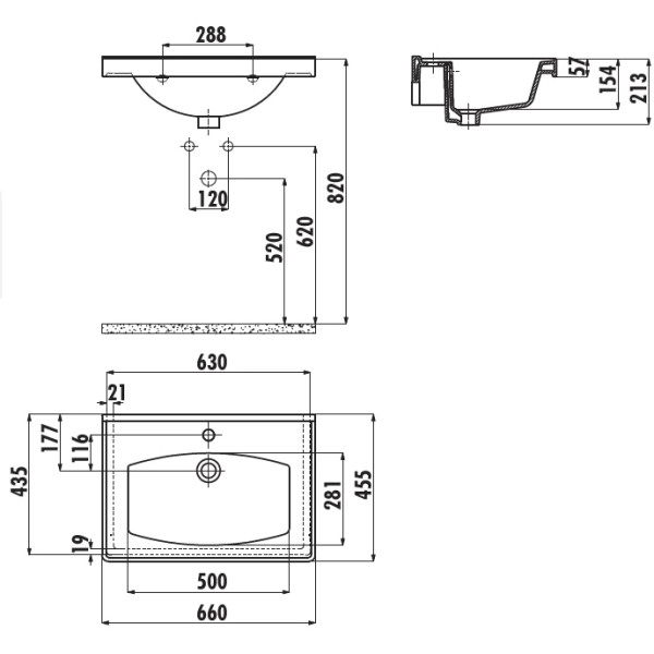 Раковина мебельная Creavit Tefen 66x45,5 белая (TF165-00CB00E-0000) Раковина мебельная Creavit Tefen 66x45,5 белая (TF165-00CB00E-0000)