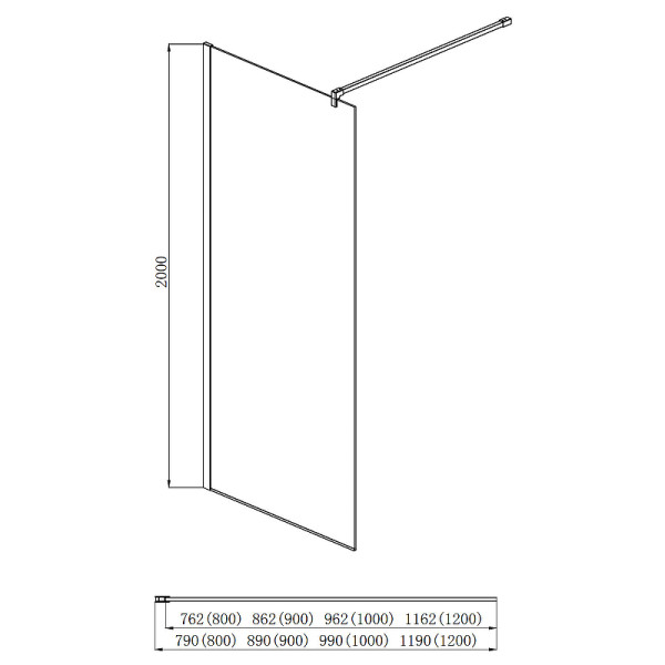Душевая перегородка Aquatek 90x200 стекло прозрачное, профиль хром (AQ WIW 09020CH) Душевая перегородка Aquatek 90x200 стекло прозрачное, профиль хром (AQ WIW 09020CH)